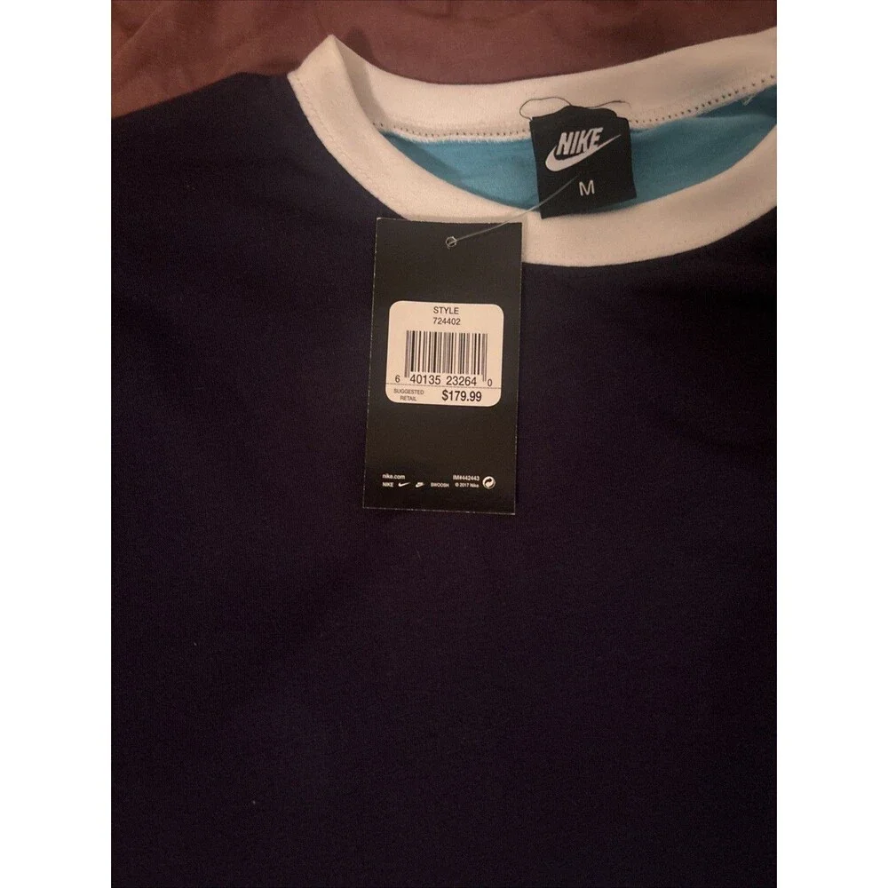 Nike Men's Medium Blue / Light Blue T-Shirt and Drawstring Shorts Set
